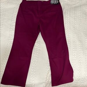 Woman Within Jeans Size 18W Burgandy